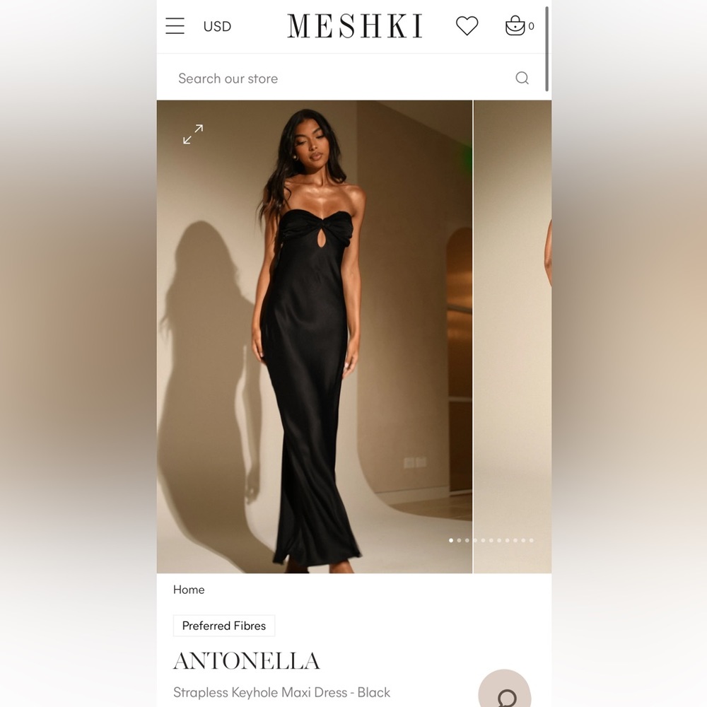 Never worn, XS, Meshki, bought for a wedding but ended up not wearing